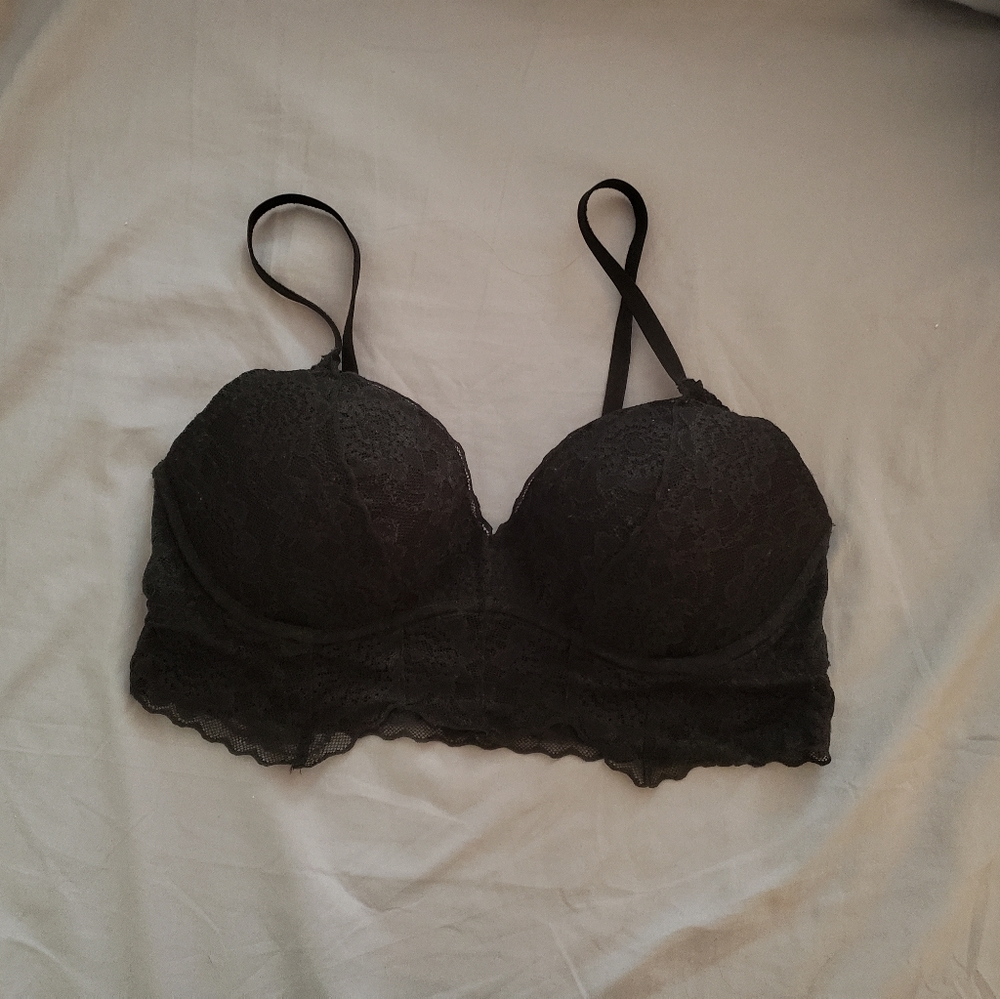 Victoria's Secret PINK Black lace bralette
